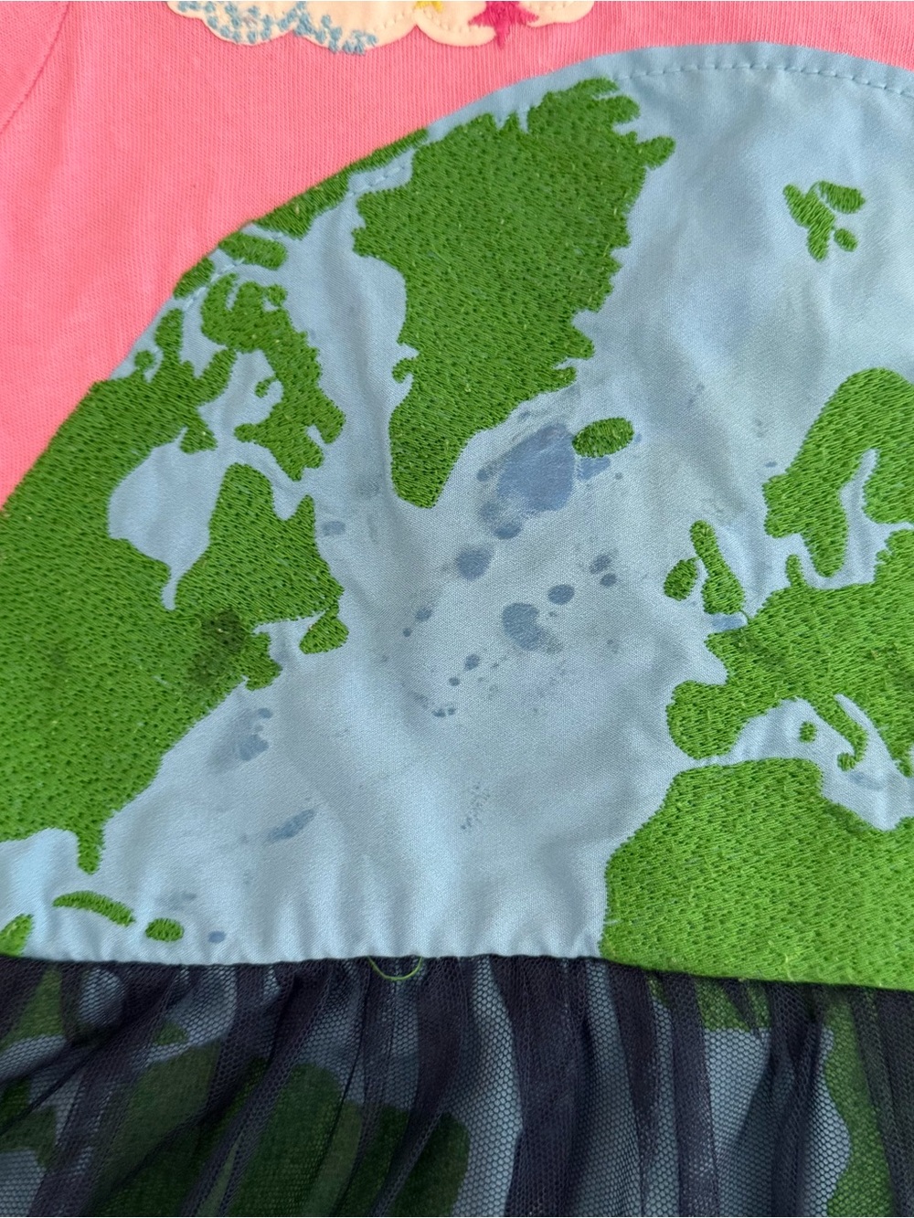 Mini Boden (7|8y) Space Earth Tulle Dress - Picture 6 of 10